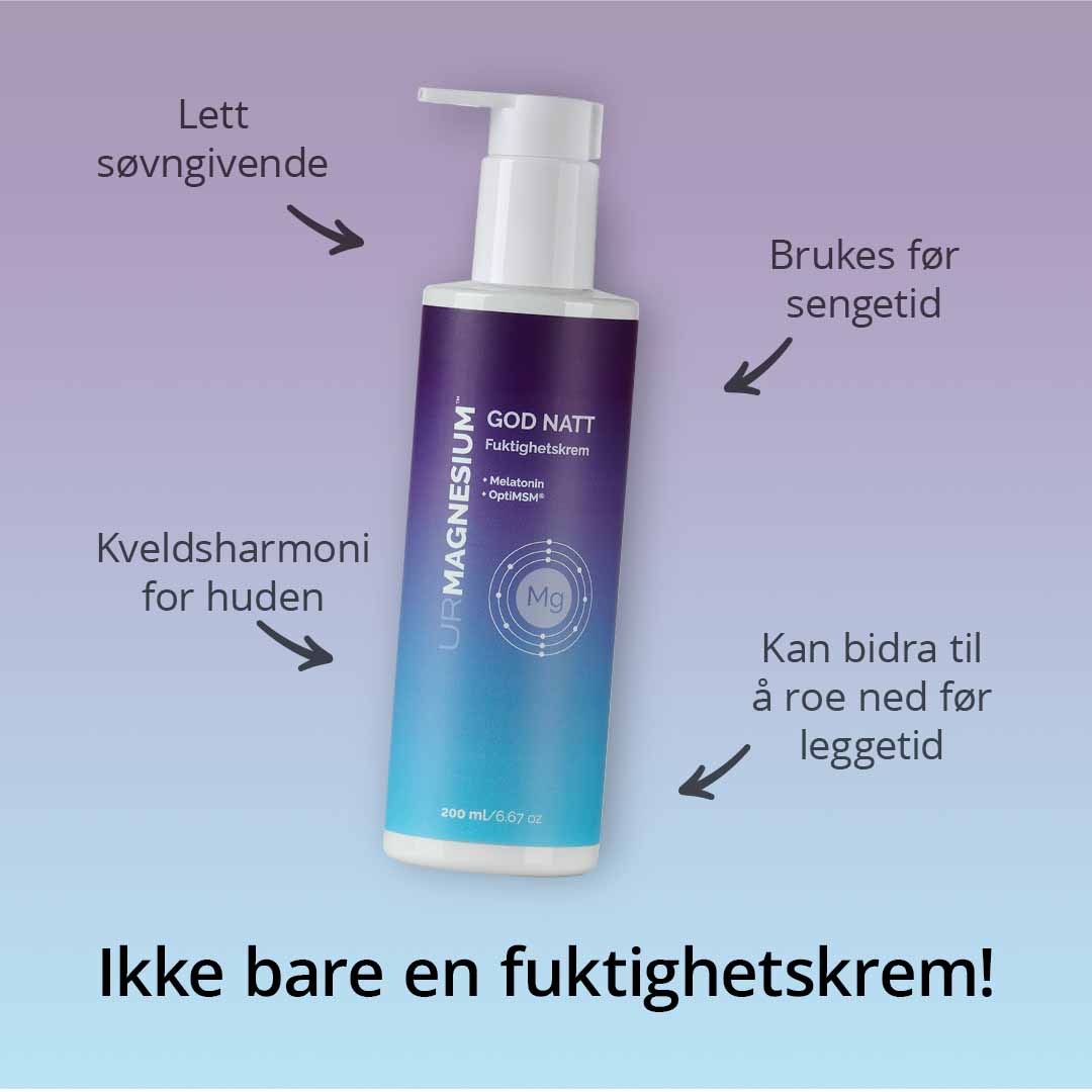Søvnig - fuktighetskrem med melatonin og magnesiumolje