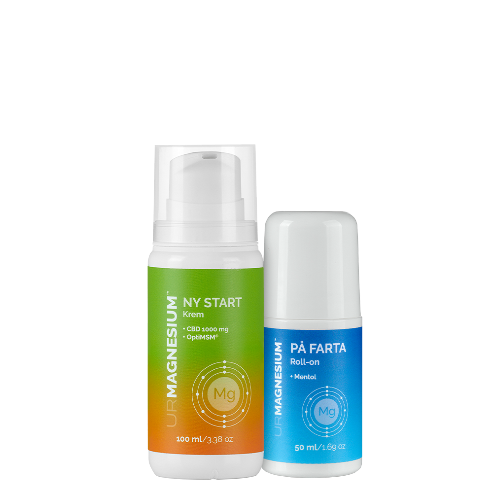 Muskler og ledd - CBD krem og kjølende roll-on med magnesium