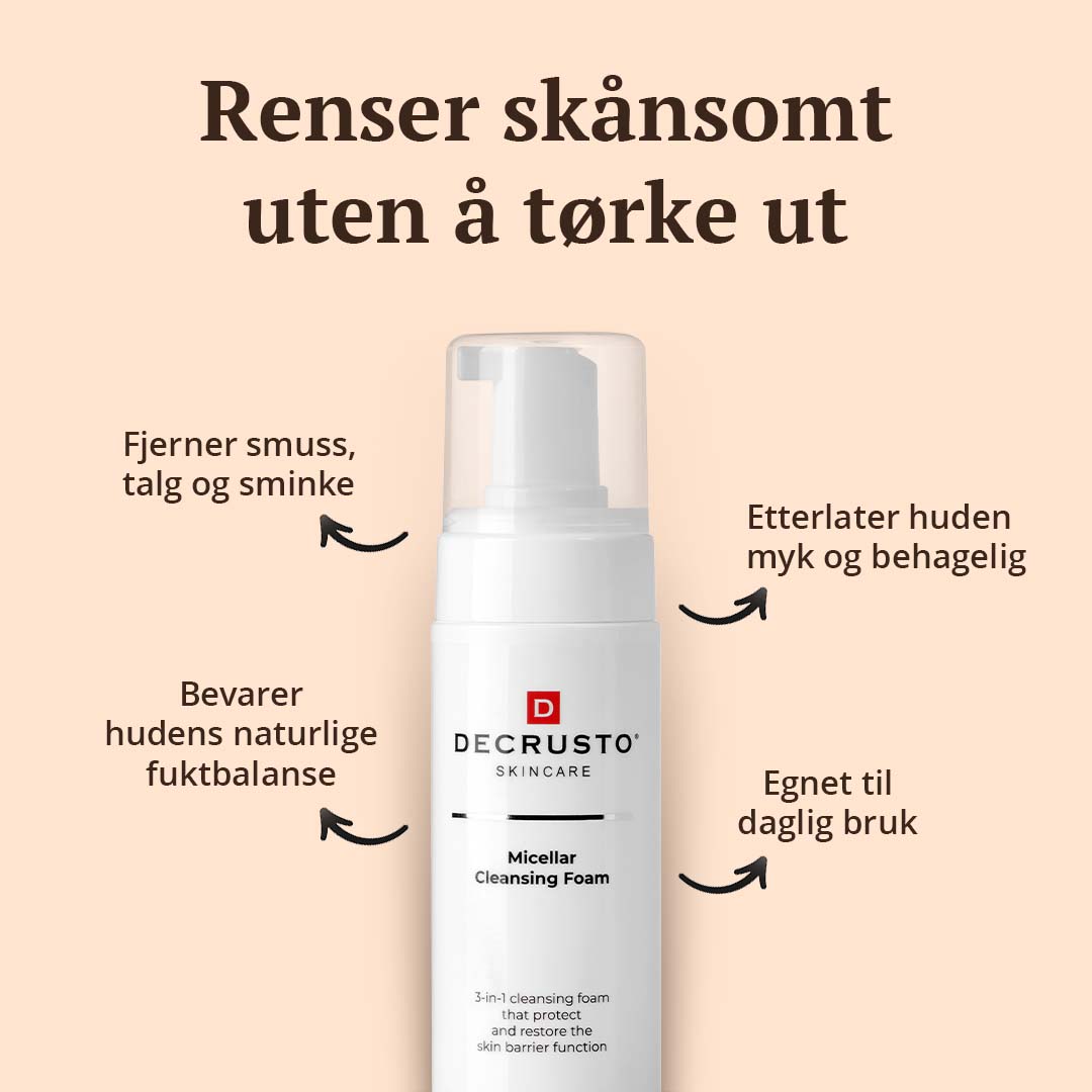Micellar Cleansing Foam - effektivt renseskum som ikke tørker ut huden