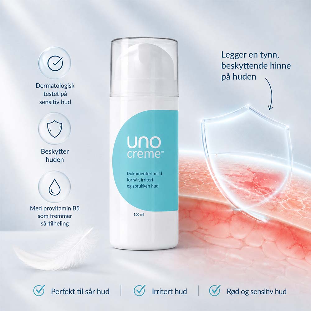 UnoCreme - for sår, rød og irritert hud