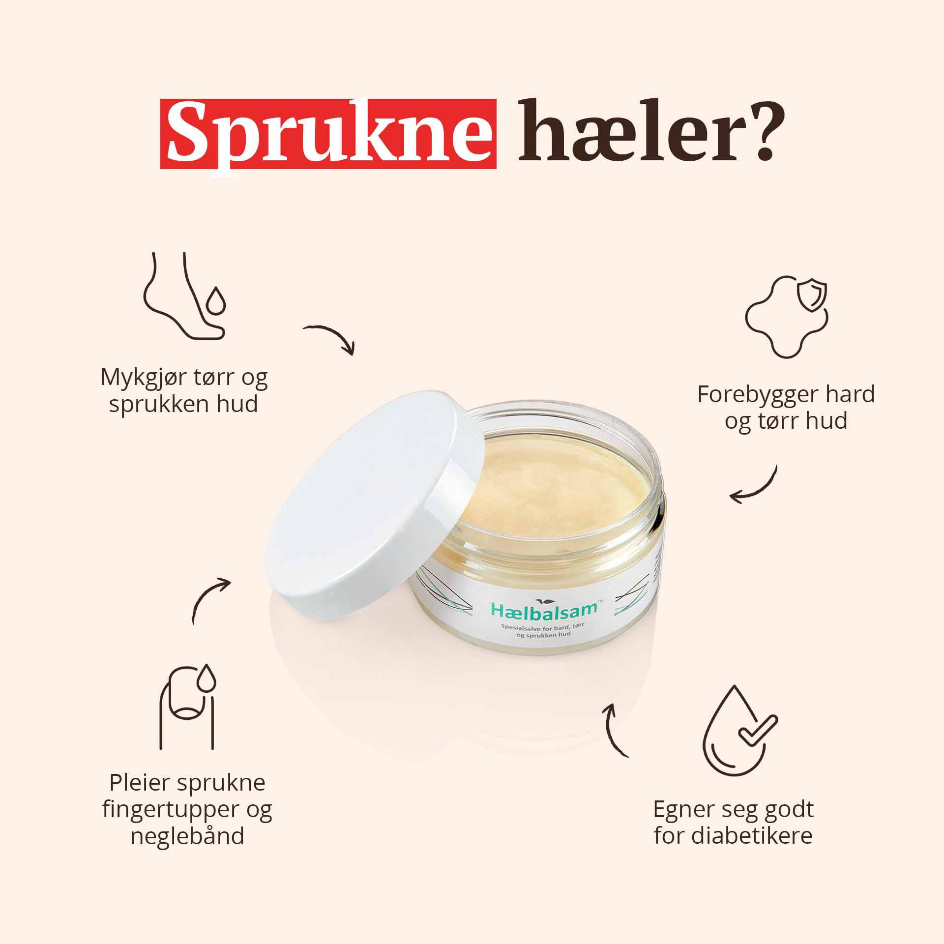 DEAL - 2 stk Hælbalsam 100 ml