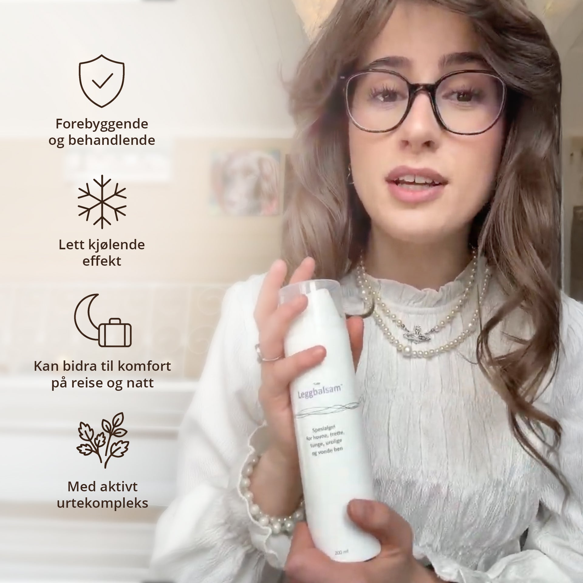 DEAL - Leggbalsam 200 ml - ved verkende, urolige og tunge ben