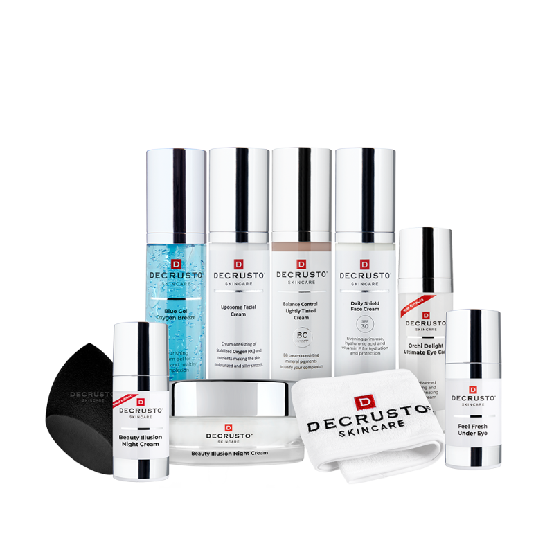 Pure Beauty Care – Komplett hudpleiepakke med 10 Decrusto produkter